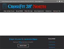 Tablet Screenshot of crossfit38degreesnorth.com